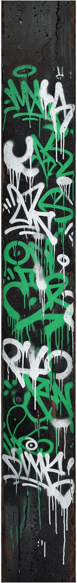 Sewer Pipe - Green White Tags (3 / 4)