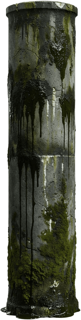 Sewer Pipe - Mold Moss Decay (1 / 4)