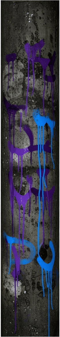 Sewer Pipe - Purple Blue Drips (4 / 4)