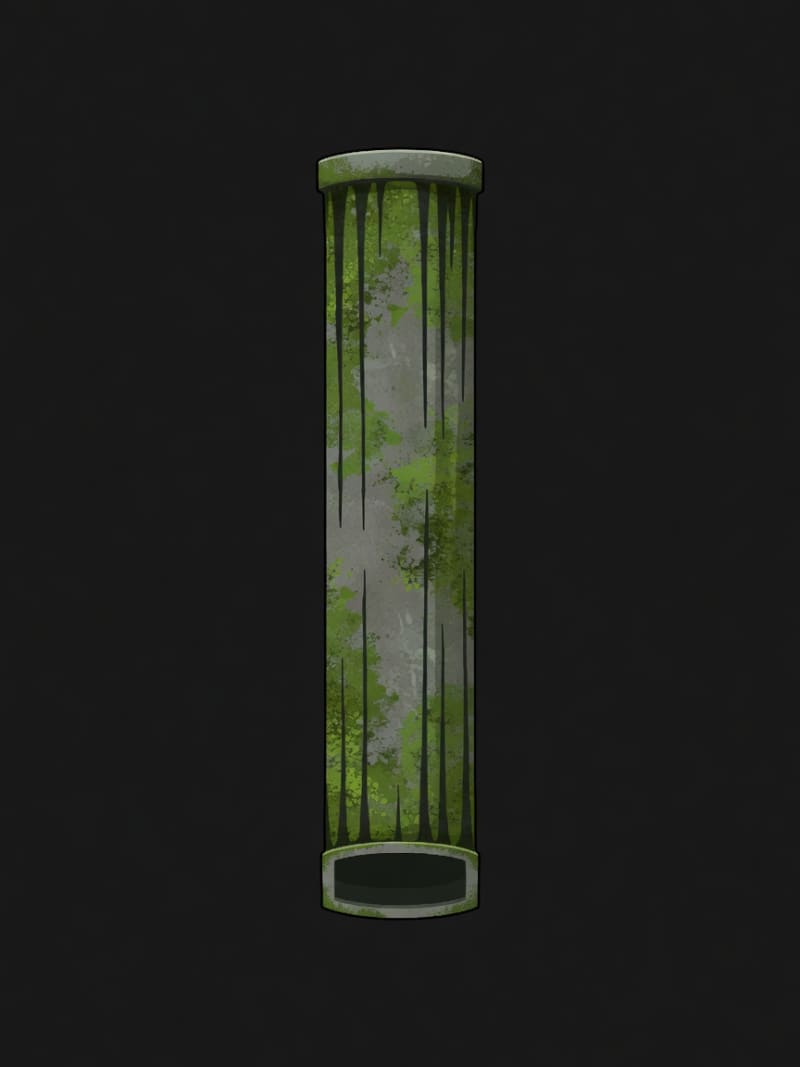 Tall Sewer Pipe - Moss Mold Decay (3 / 4)