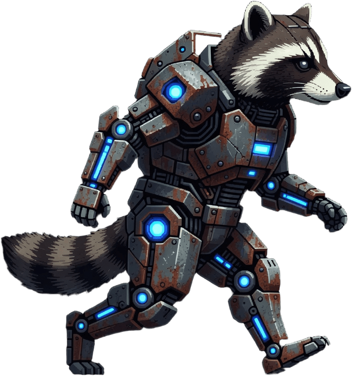 Raccoon Walk Right Frames (2 / 4)