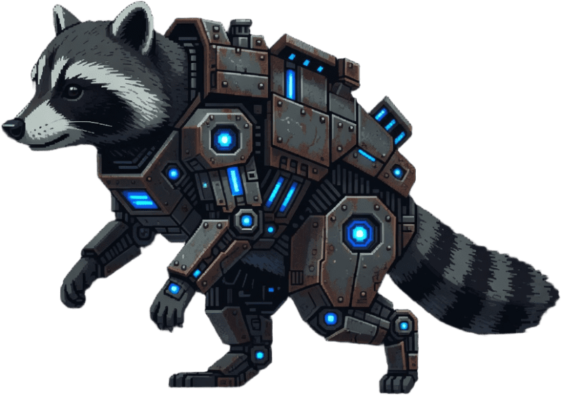 Raccoon Walk Left Frames (1 / 4)