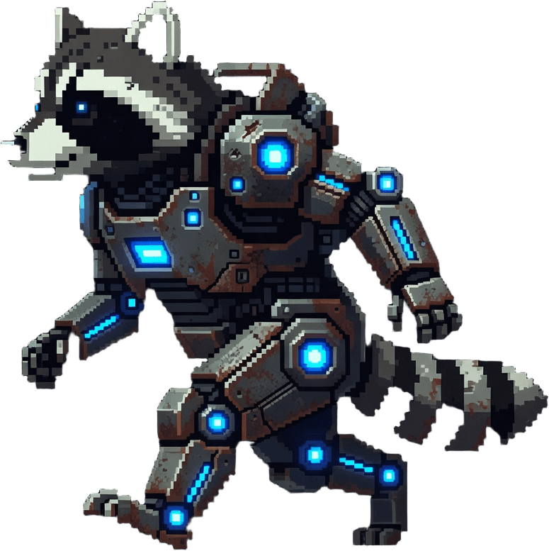 Raccoon Walk Left Frames (4 / 4)
