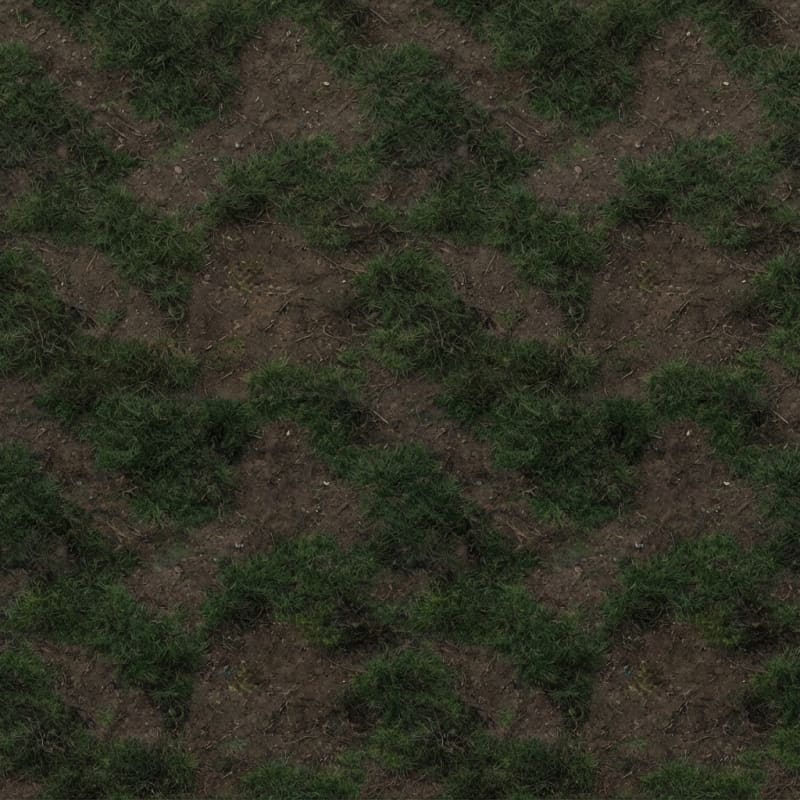 Image: Seamless tileable grass to dirt transition texture