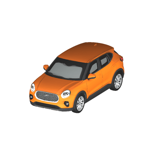 Crossover SUV Variation 2 - Trapezoid Grille Circular Headlights