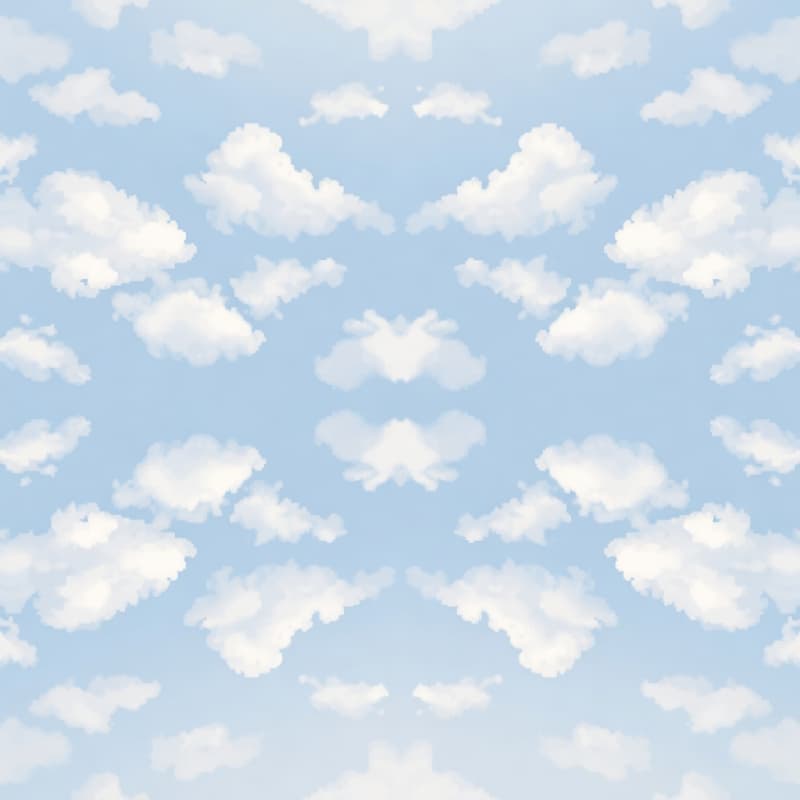 Sky Clouds Symmetric 100