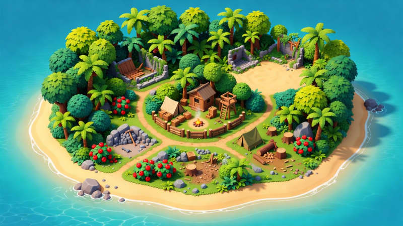 Tropical Survival Starter Map
