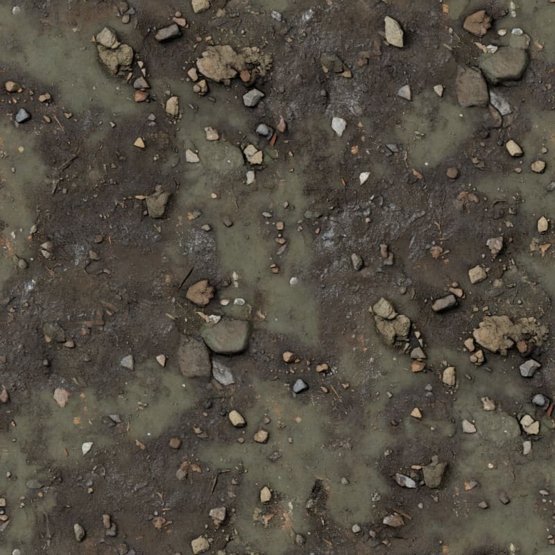 Muddy Rubble Shoulder