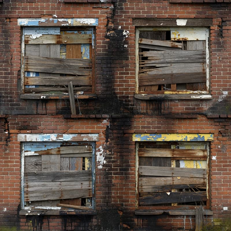 Derelict Brick Storefront