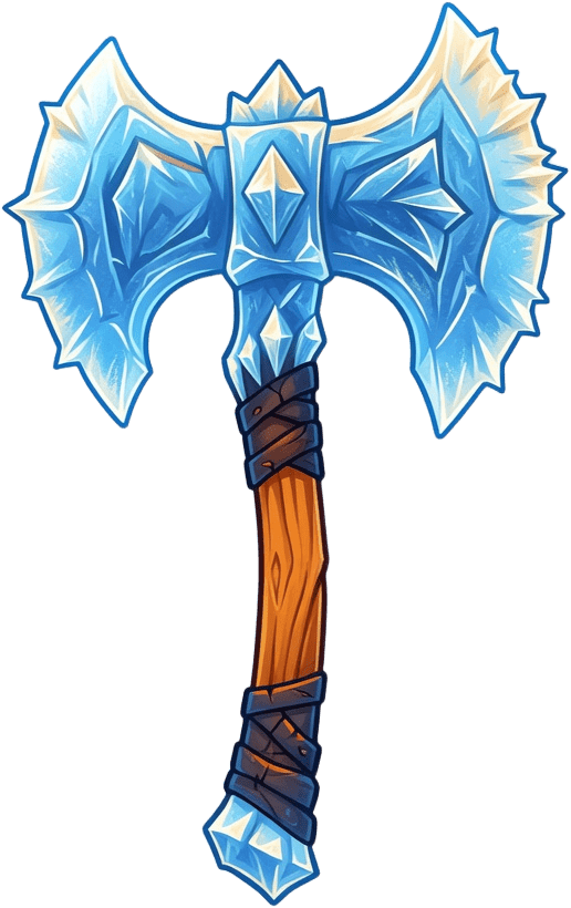 Swipe Slash - Ice Battle Axe