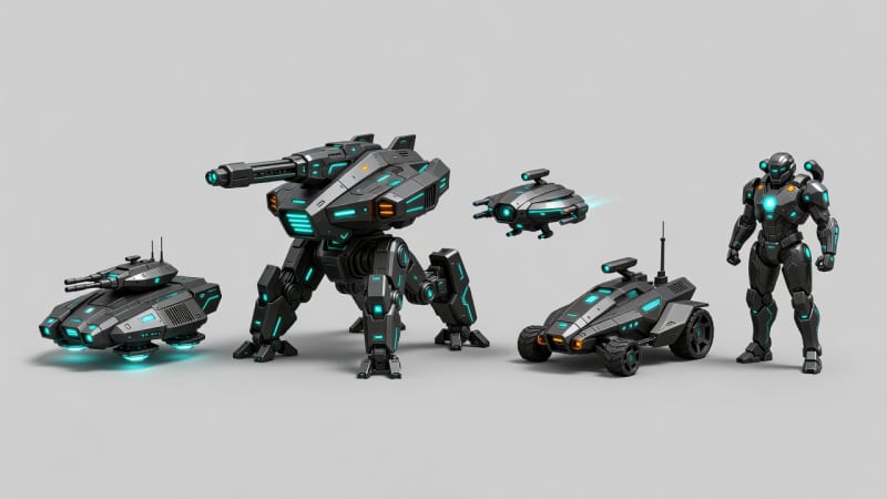Futuristic RTS Military Units