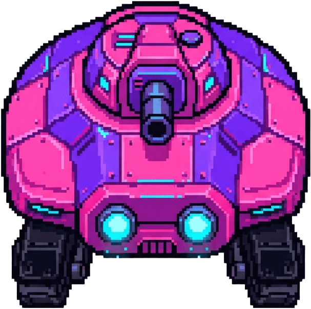 Neon Carnage Enemy Tank