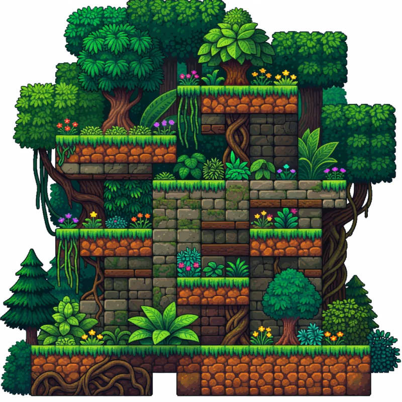 Lush Forest Building Tiles