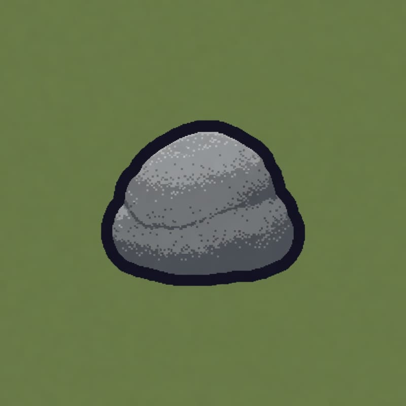 Chunky Pixel Rock Prop
