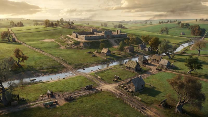 1800s Battlefield Map Concept