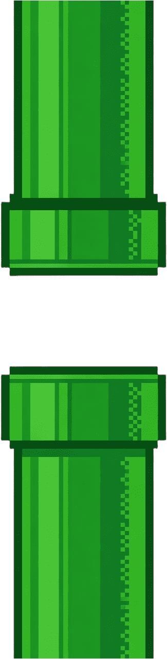 Green Pipe Obstacle Pair