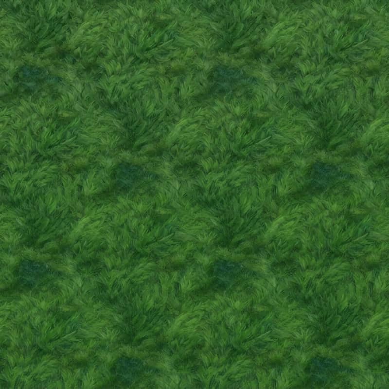 Hand Painted Garden Grass