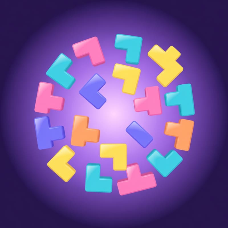 Block Burst square banner