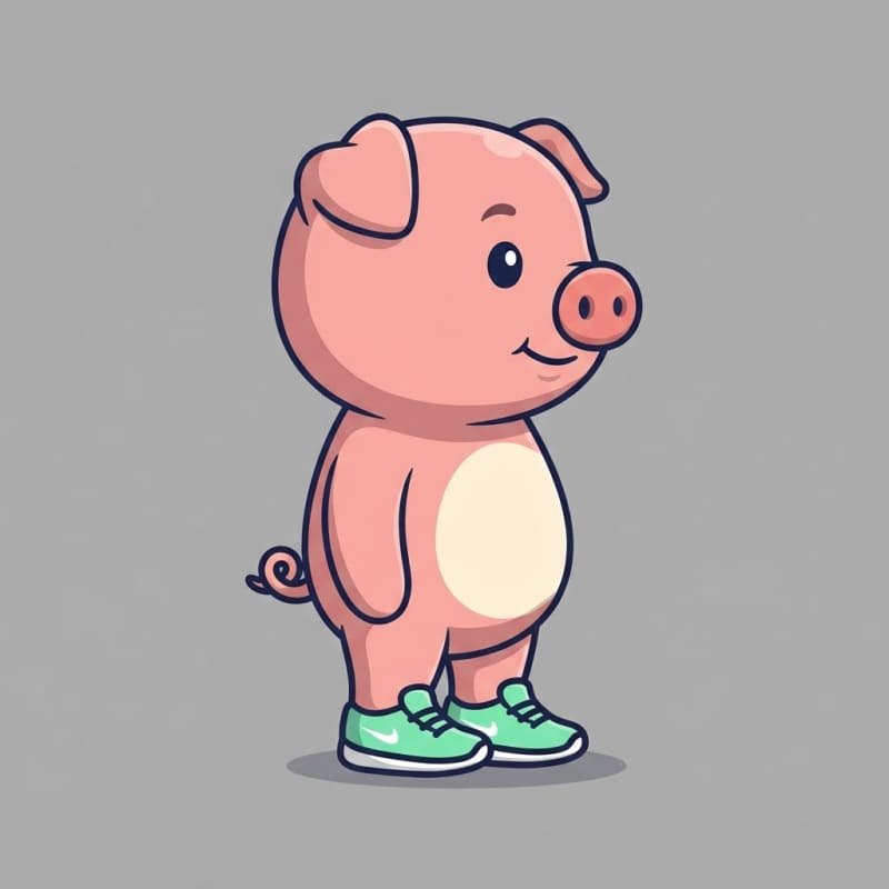 Image: Single 2D platformer mascot character, full body, 