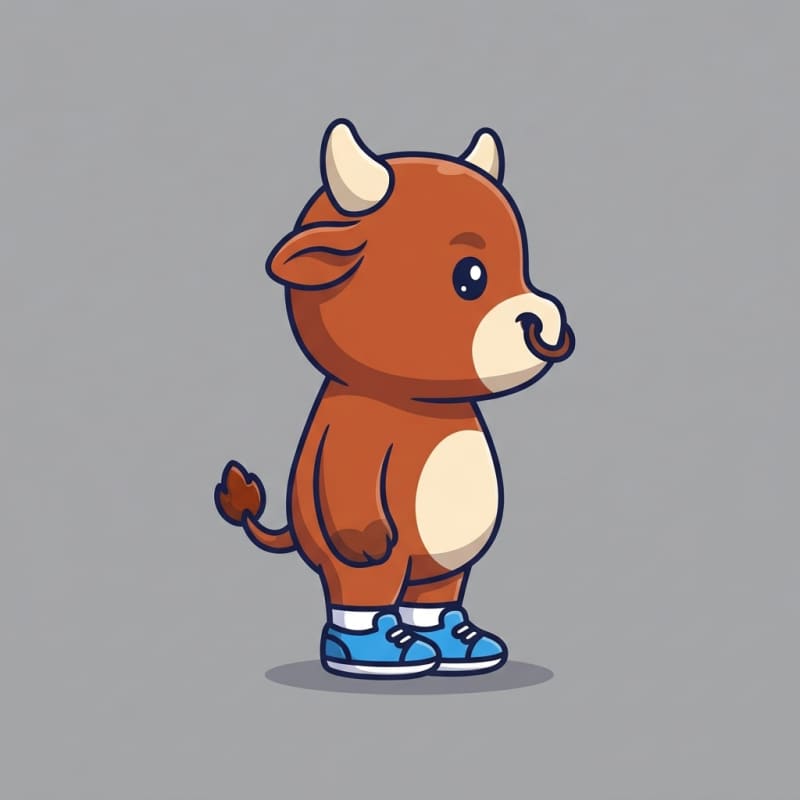 Image: Single 2D platformer mascot character, full body, 