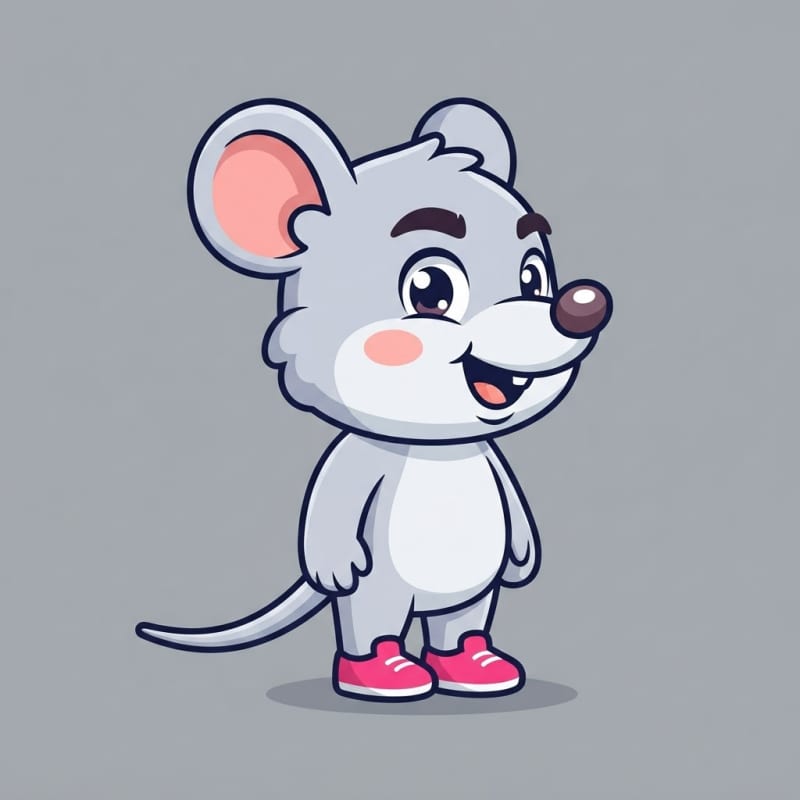Image: Single 2D platformer mascot character, full body, 