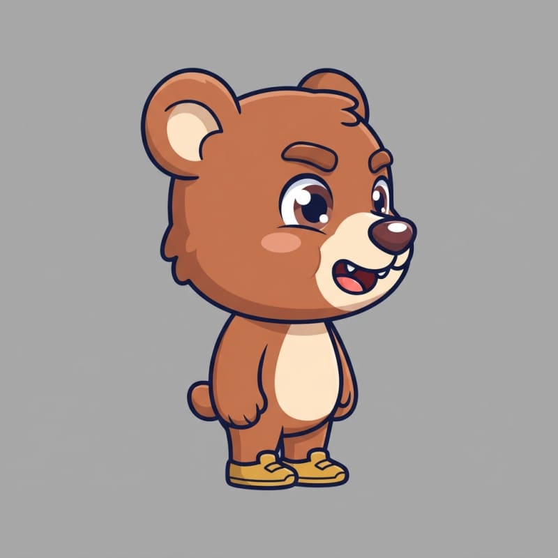 Image: Single 2D platformer mascot character, full body, 