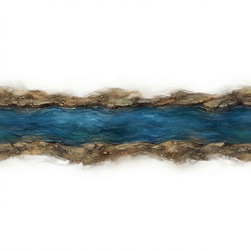 Top Down Narrow River