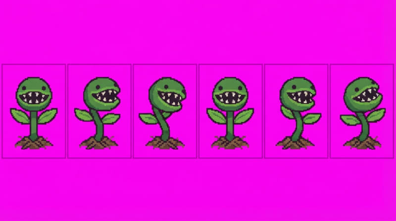 Plant Monster A - 6 Frame Sprite Sheet