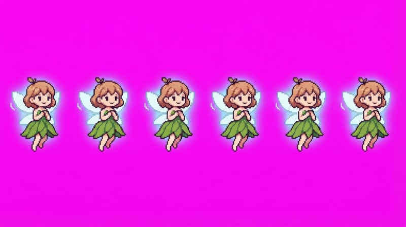 Wind Spirit Fairy - 6 Frame Sprite Sheet