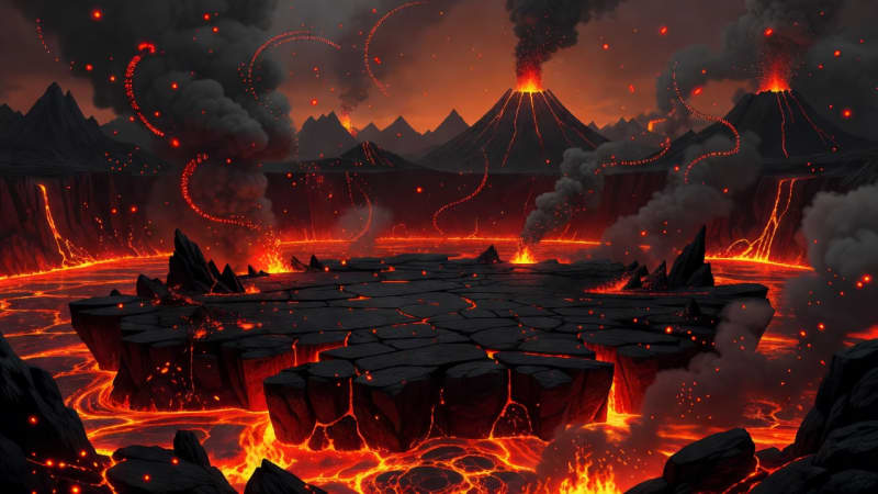 Cenário 02 — Cratera Vulcânica