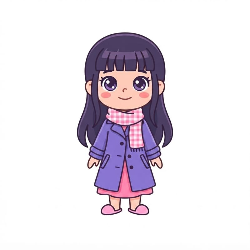 Image: Change ONLY her clothes to a detective outfit: a v