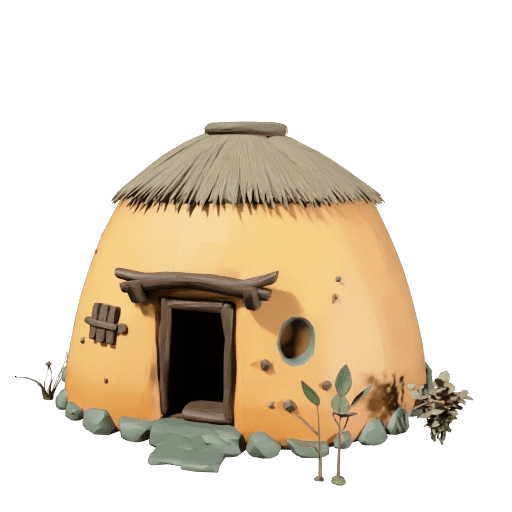 Stylized Adobe Cultivation Hut