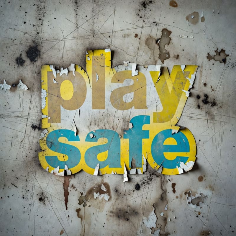 Playcenter Faded Safety Sign