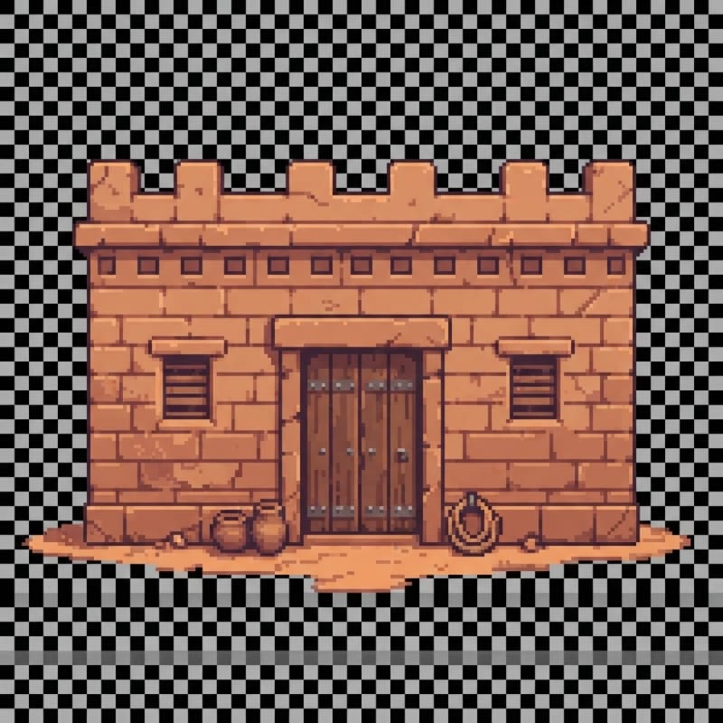 Front Facing Sandstone House