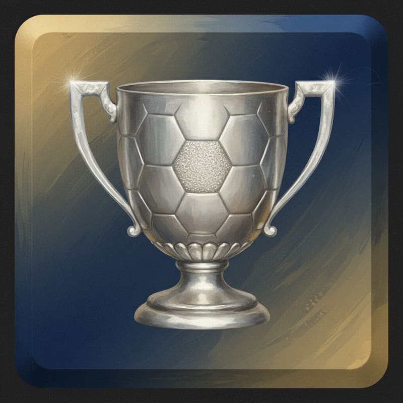 Image: 1998 football management game UI icon, square butt