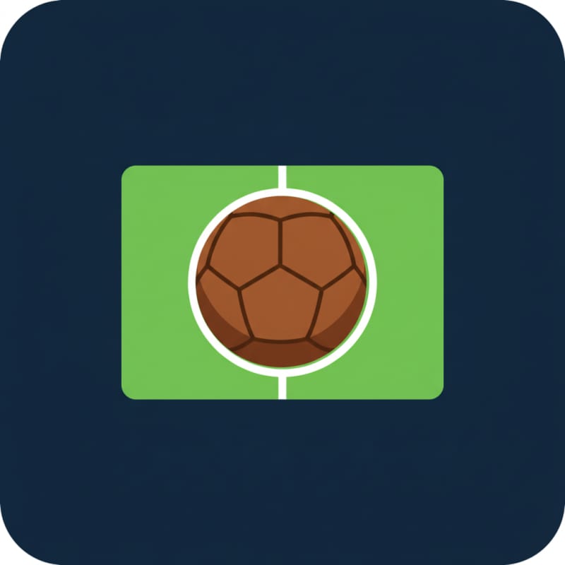 Image: 1998 football management game UI icon square art. 