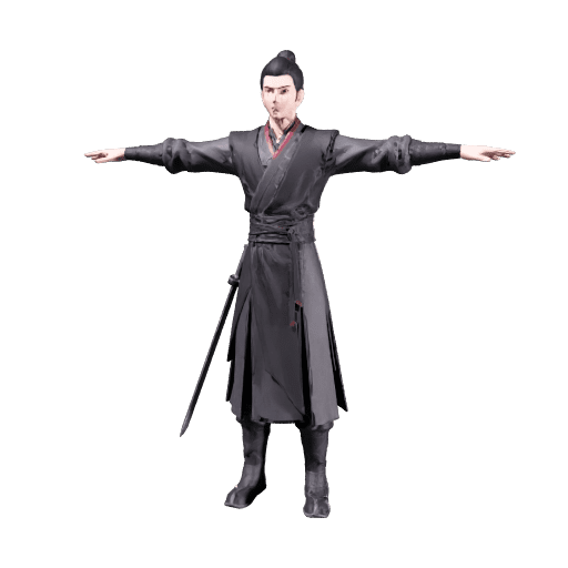 Ink Wuxia Swordsman