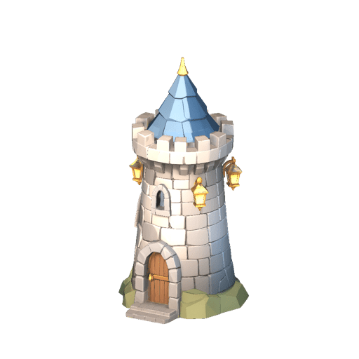 Low Poly Stone Watchtower
