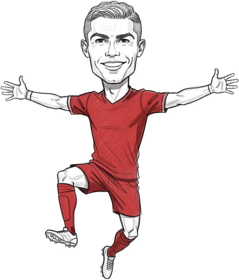 Cristiano Ronaldo Caricature Sprite