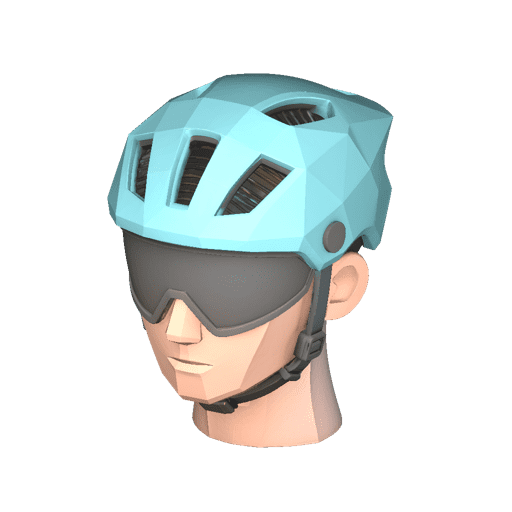 Stylized Cycling Helmet