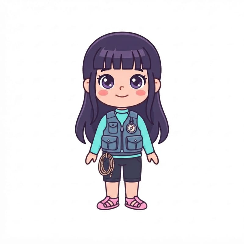 Image: Change this girl's outfit to a water-adventure exp