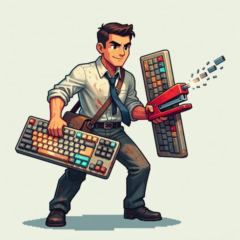 Keyboard Knight Office Hero