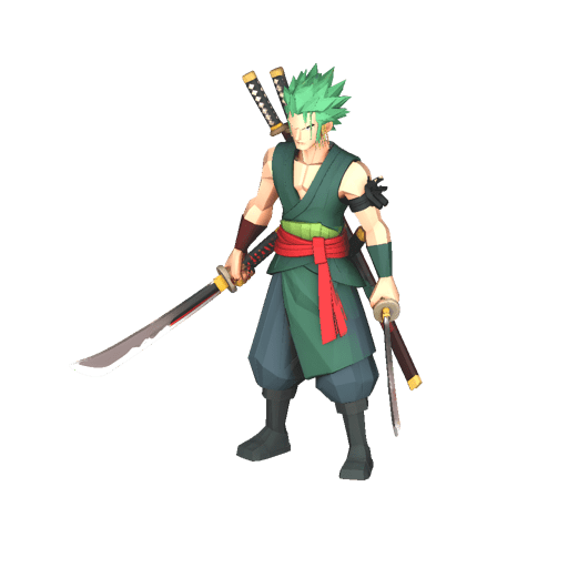 Anime Three Sword Swordsman