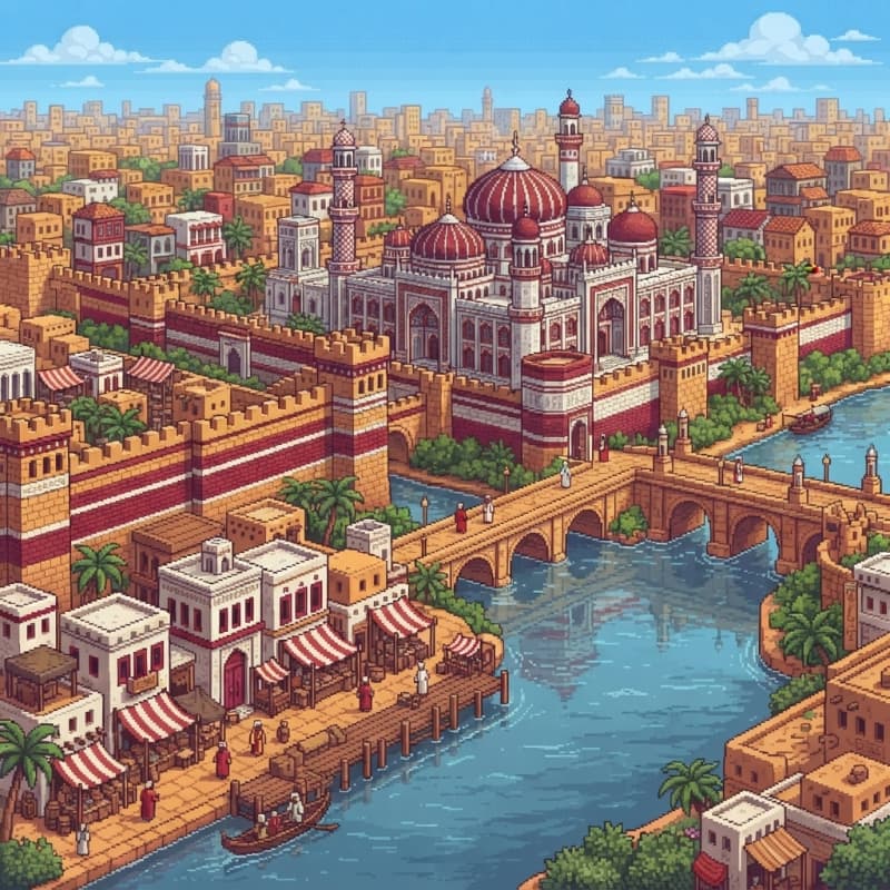 Red White Desert City (2)