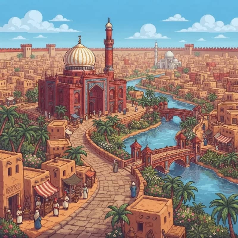 Red White Desert City (3)