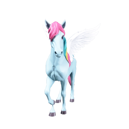 Rainbow Pegasus Pony