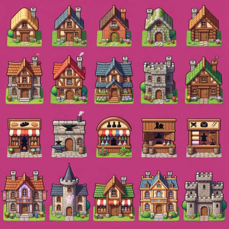 TERRA Buildings Tileset 32px