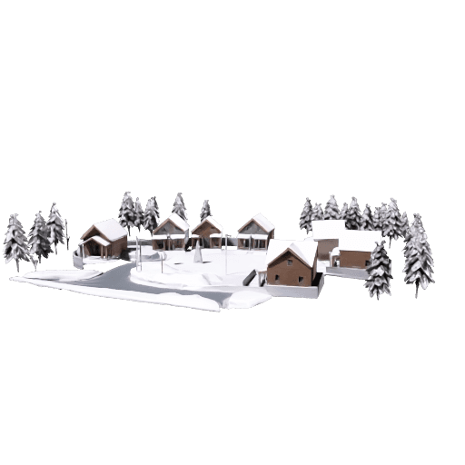 Snowy Canadian Suburb