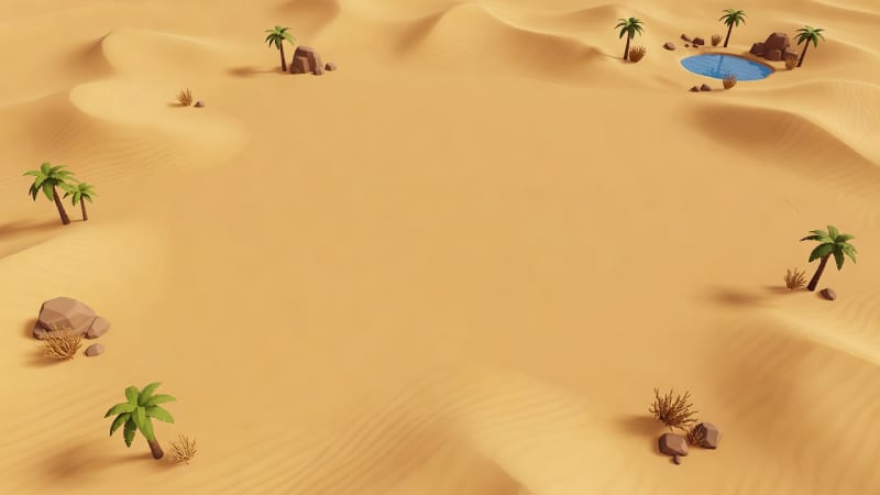 Arabian Oasis Desert Background