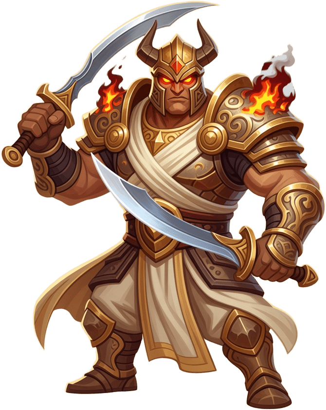 Arabian Enemy Mini Boss Warlord